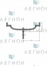 К41-0,4-0,8-0-5 кронштейн двухрожковый